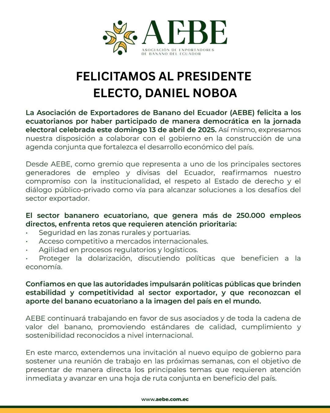 Asociación de Exportadores de Banano del Ecuador 