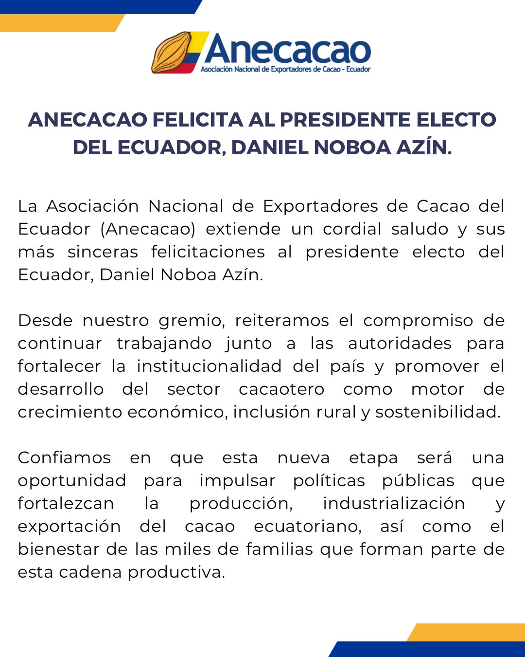 Asociación Nacional de Exportadores de Cacao