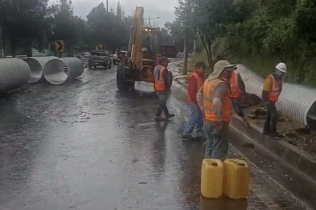 El ECU 911 informó el sector de la autopista General Rumiñahui que está parcialmente habilitada.