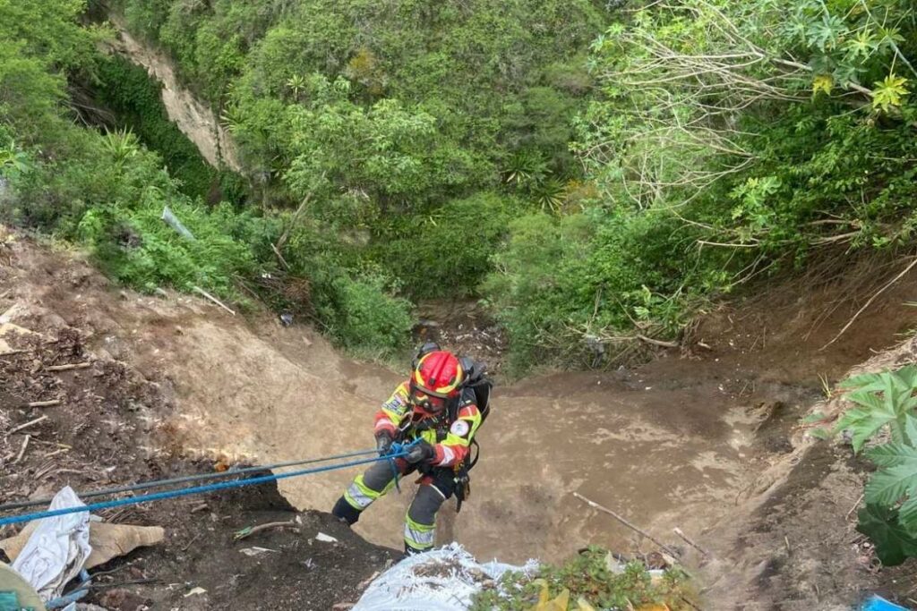 El niño se cayó al río San Pedro, ubicado en la parroquia de Guangopolo