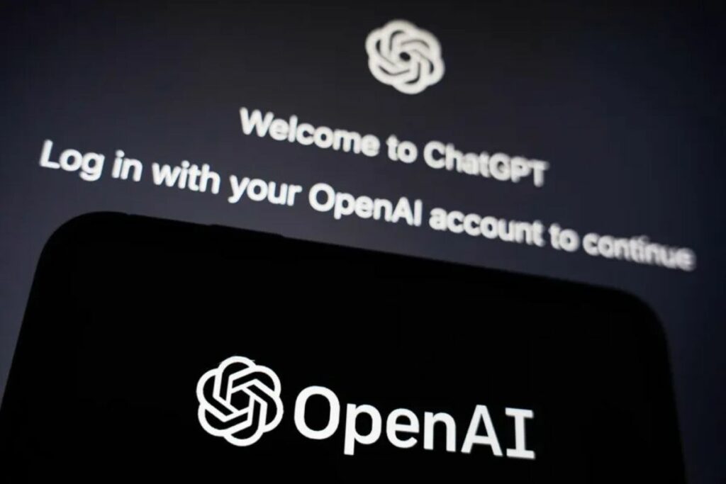 Fotografía de archivo que muestra un logo de la empresa tecnológica OpenAI, desarrolladora del ChatGPT.