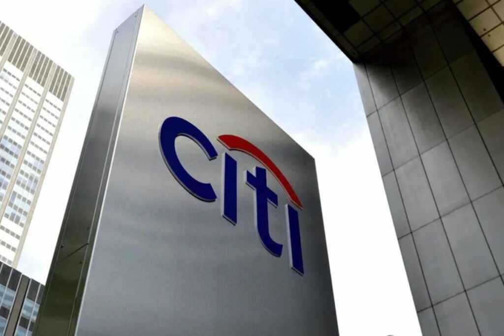 Fotografía de archivo del logo de Citigroup, en las oficinas en Nueva York (EE.UU.).