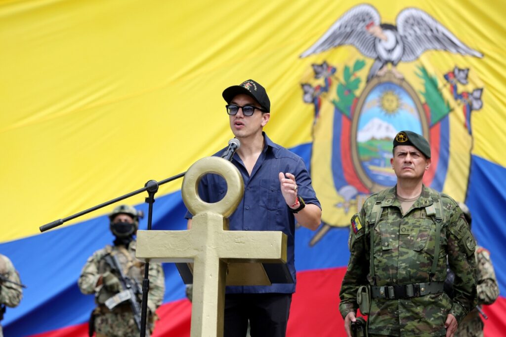 Daniel Noboa remitió a la Asamblea el veto total al proyecto de Ley de Servicio Cívico Militar Voluntario este lunes.