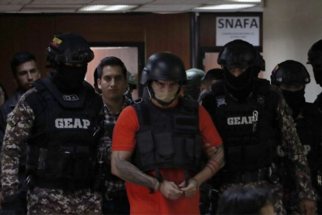 Daniel Salcedo previo a su audiencia de procedimiento abreviado en el caso Metástasis. • Foto: API