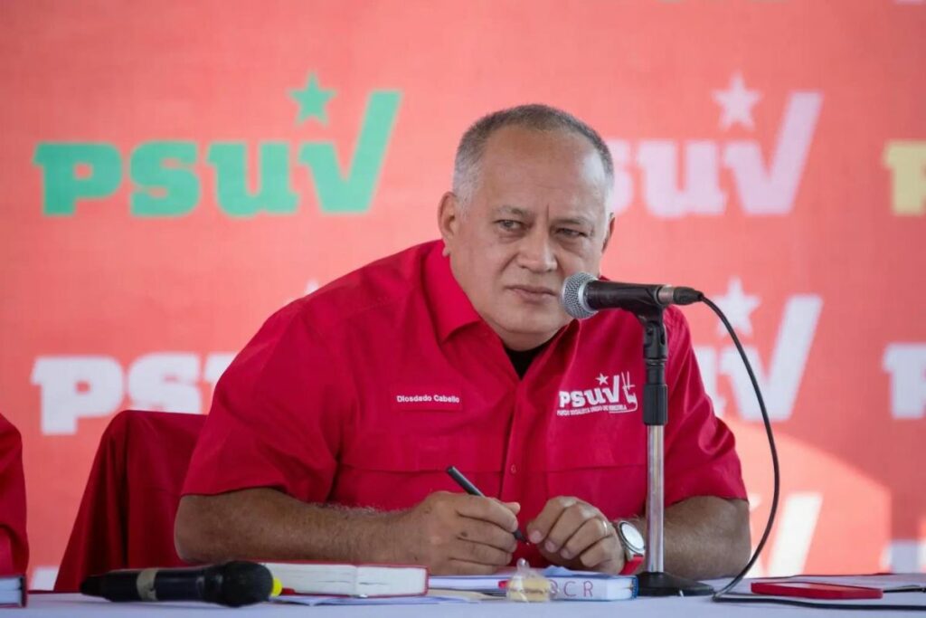 Diosdado Cabello, titular del Ministerio de Interior de Venezuela.