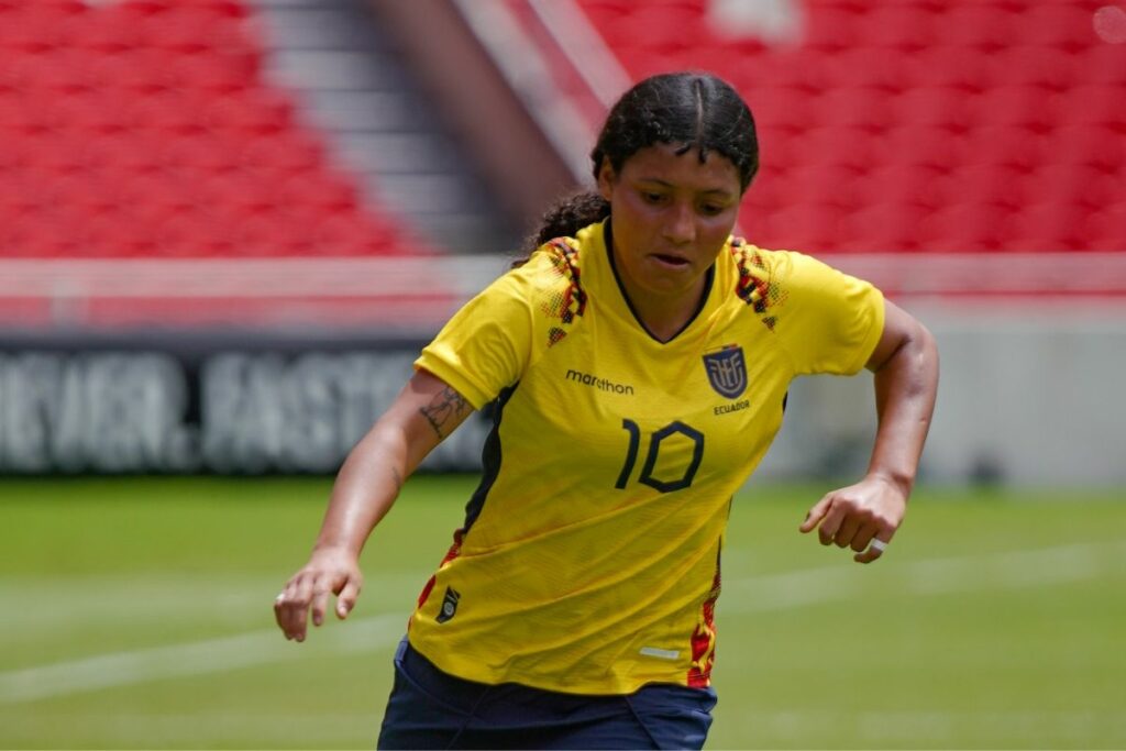 Mary Guerra, jugadora de la Selección de Ecuador.