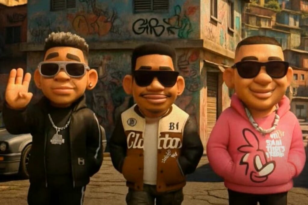 El video de GPS recrea a Jombriel, Jowell, Randy y DFZM como dibujos animados