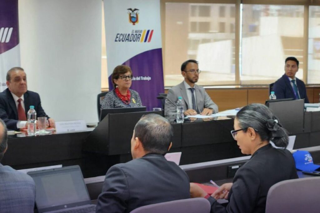 La ministra de Trabajo, Ivonne Núñez, presentó la reforma a la jubilación patronal, este 29 de abril de 2025.