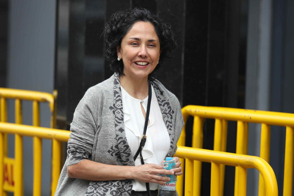 Fotografía de archivo del 6 de noviembre de 2024 de la exprimera dama de Perú Nadine Heredia en Lima (Perú).