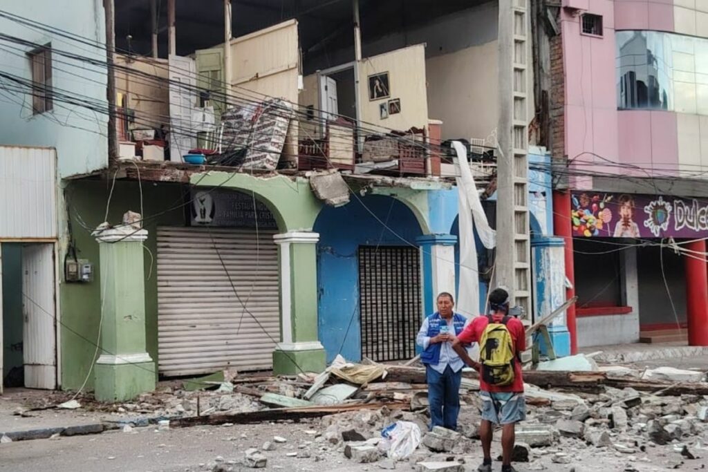 El temblor de este viernes 25 de abril dejó afectaciones en viviendas.