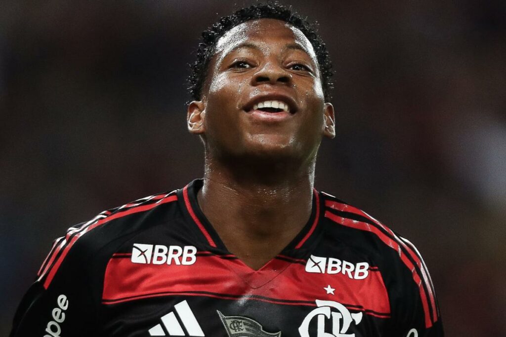 Gonzalo Plata, jugador del Flamengo que visitará a Liga de Quito en la Copa Libertadores.