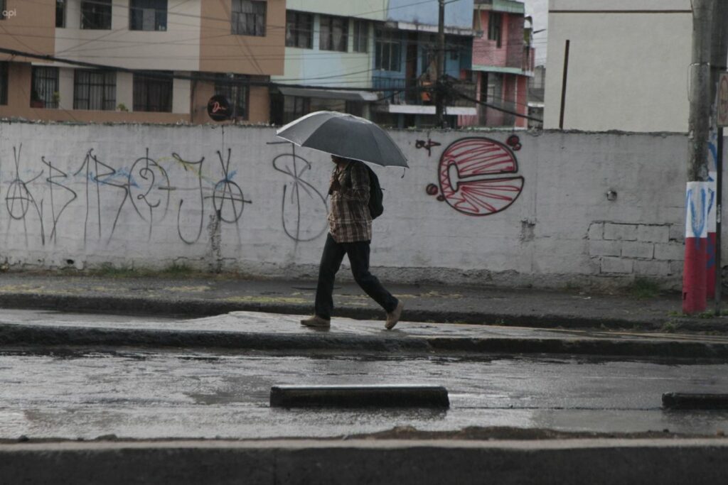 Las lluvias en Quito son una constante. Foto de archivo.