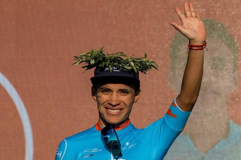 Martín López, del Astana, se coronó campeón del Tour de Hellas en Grecia.