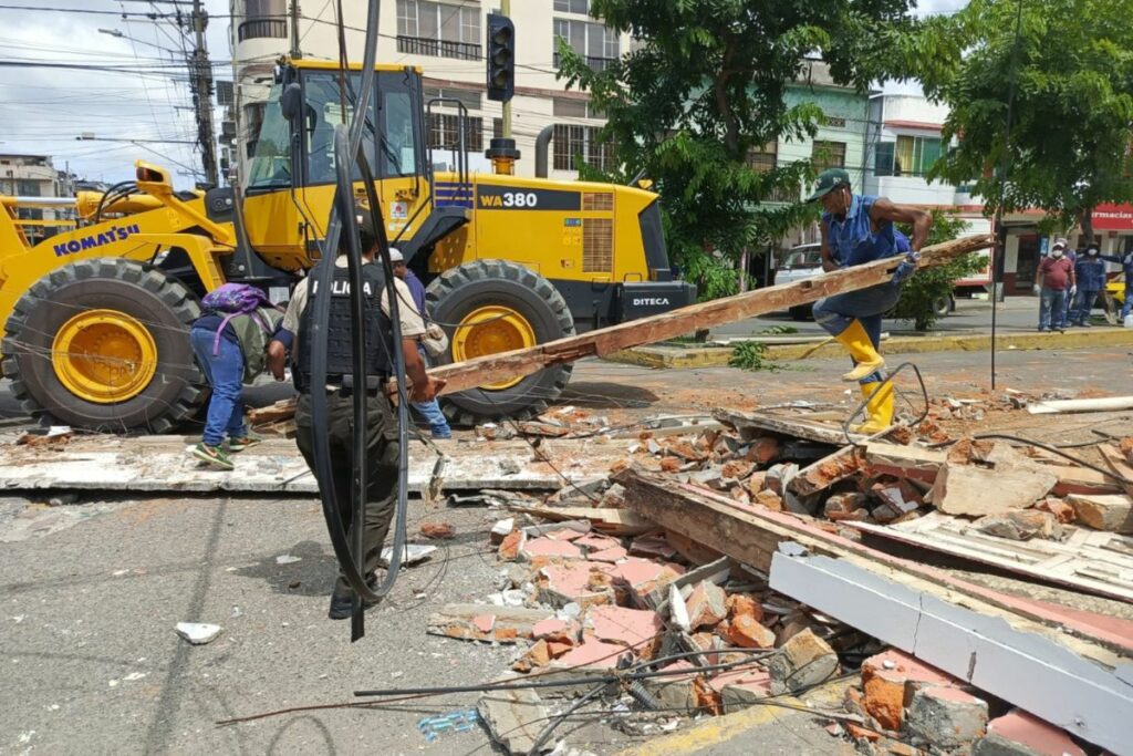 Esmeraldas sufrió este viernes 25 de abril de 2025 daños por un temblor de 6,1 grados.