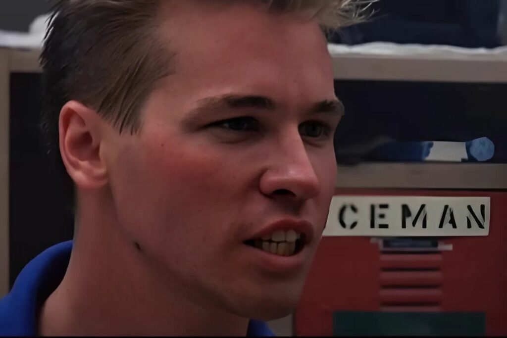 Iceman es el personaje de Val Kilmer en las películas de 'Top Gun'.