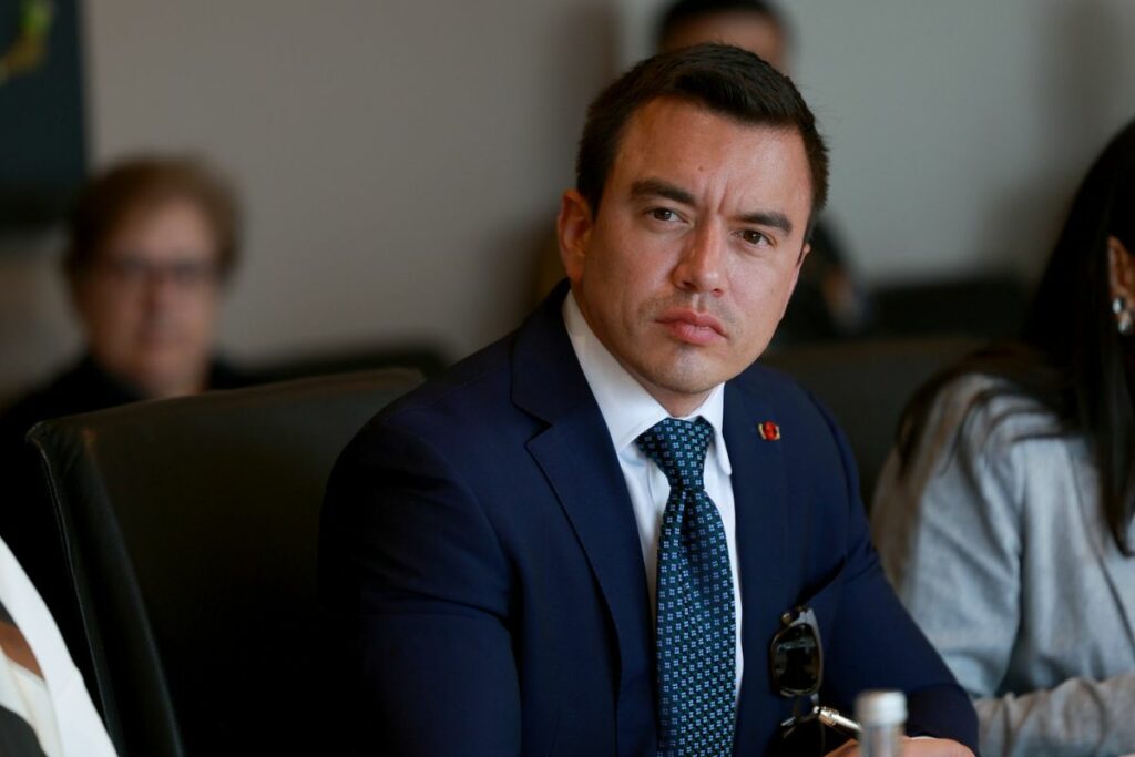 El presidente Daniel Noboa anunció que los próximos cuatro años de su gobierno priorizará el crecimiento económico del país.