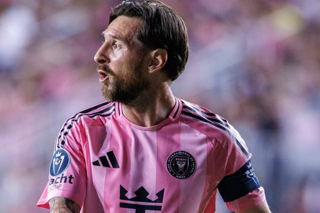 Lionel Messi durante la eliminación del Inter de Miami ante Vancouver Whitecaps.