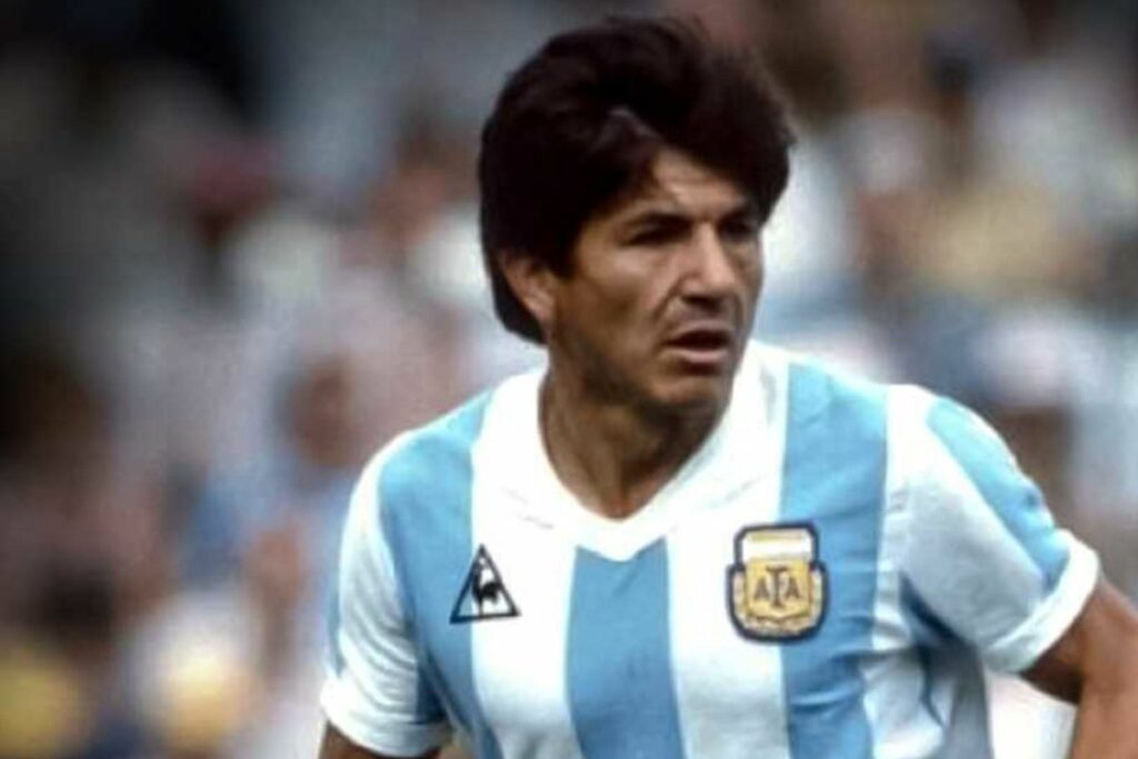 Luis Galván con la Selección de Argentina en el Mundial de 1978, donde se coronó campeón.