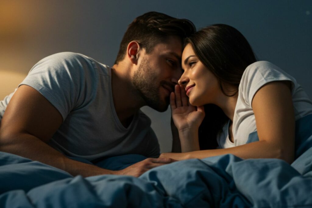 El 'dirty talk' es más que decir palabras subidas de tono durante el sexo. Foto: Creada con IA