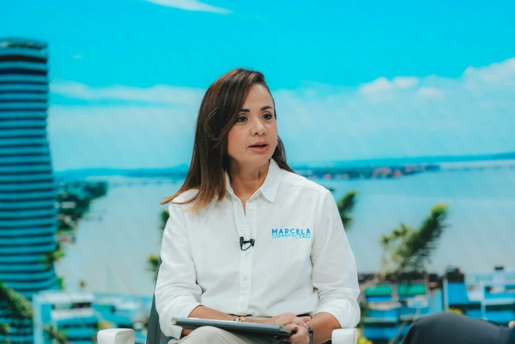 Marcela Aguiñaga, prefecta del Guayas.