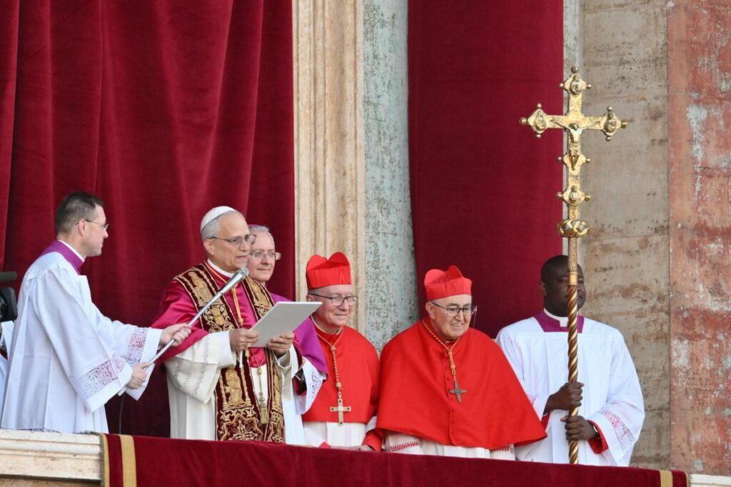 El nuevo Papa durante su intervención en el Vaticano.