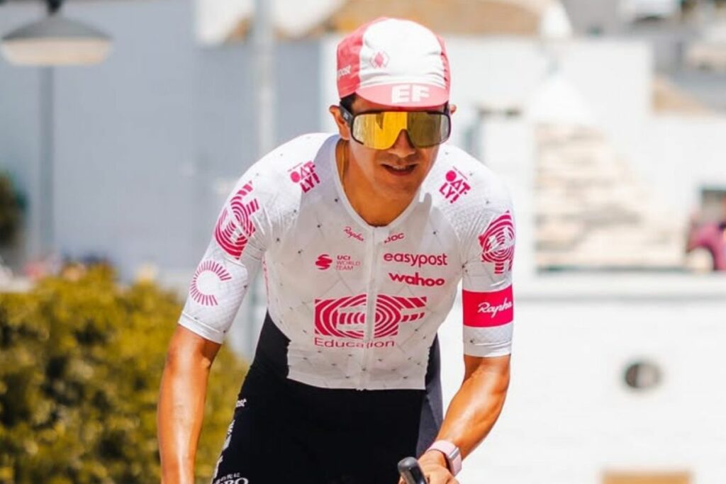 Richard Carapaz en el Girto de Italia.