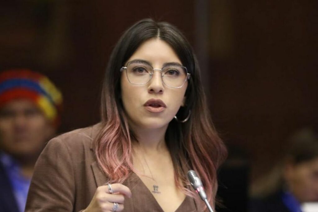 Jahiren Noriega, asambleísta de RC, intervino en el primer debate de este viernes