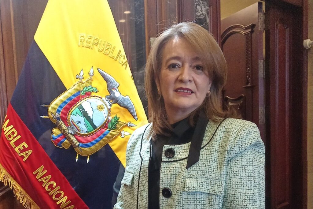 La asambleísta de ADN, María del Carmen Carrasco, presentó su renuncia definitiva al cargo.