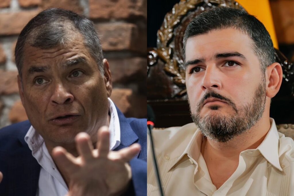 Rafael Correa y Aquiles Alvarez.