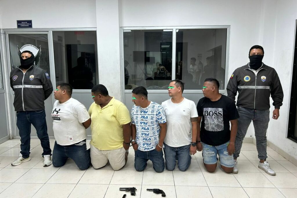 Cinco personas fueron detenidas en Daule.