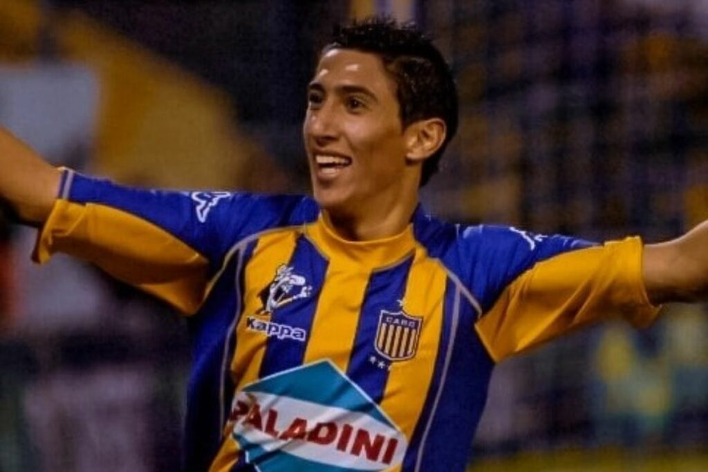 Ángel Di María en su primera etapa como jugador de Rosario Central.