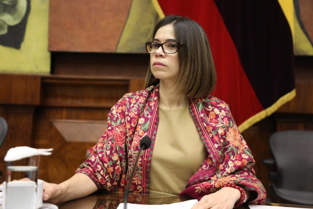 Esther Cuesta en una sesión de la Asamblea Nacional el pasado 6 de enero del 2025.