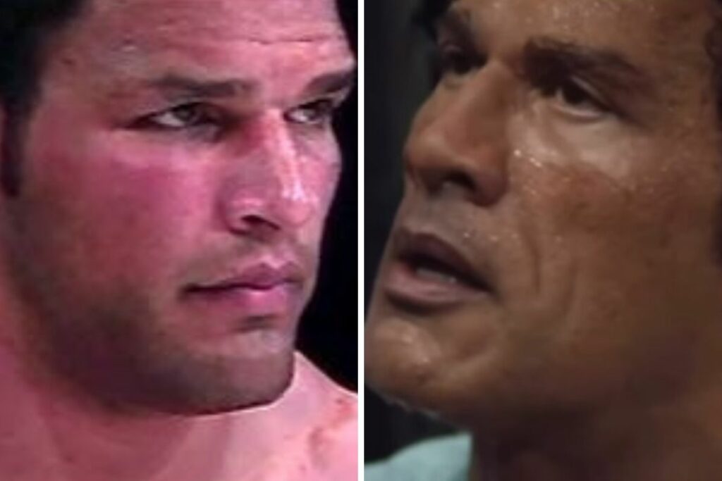 Mark Kerr and Dwayne Johnson.