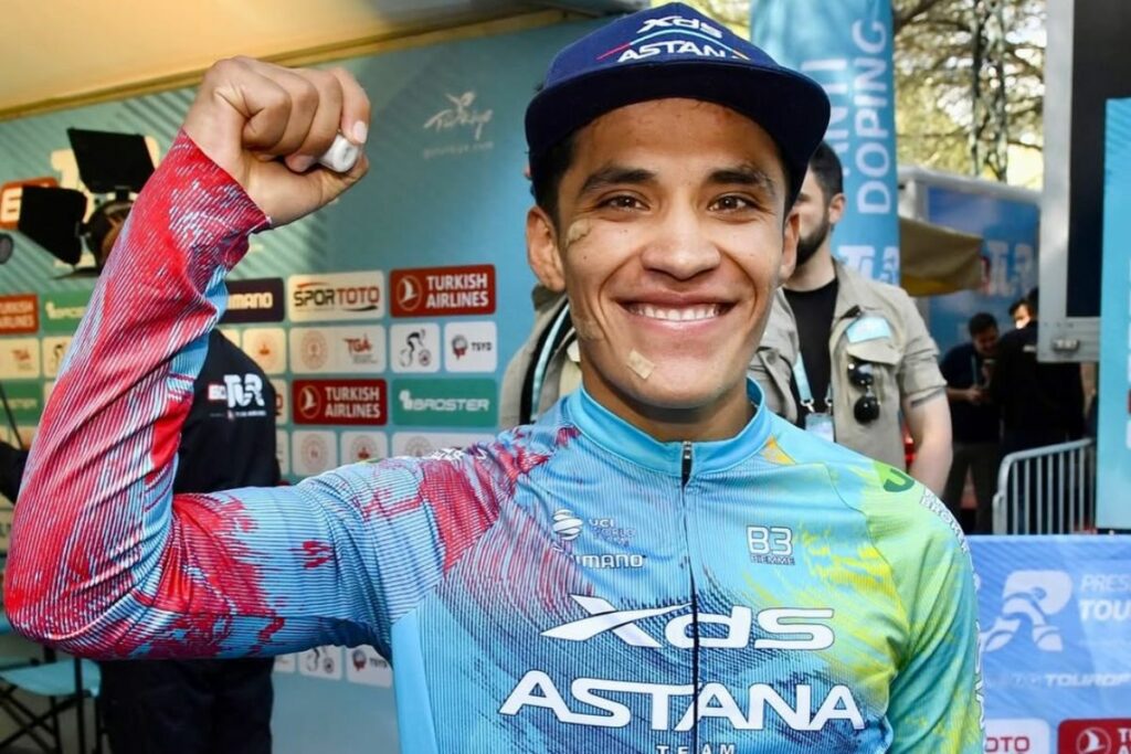 Imagen de Harold Martín López en el Tour de Turquía en mayo de 2025.