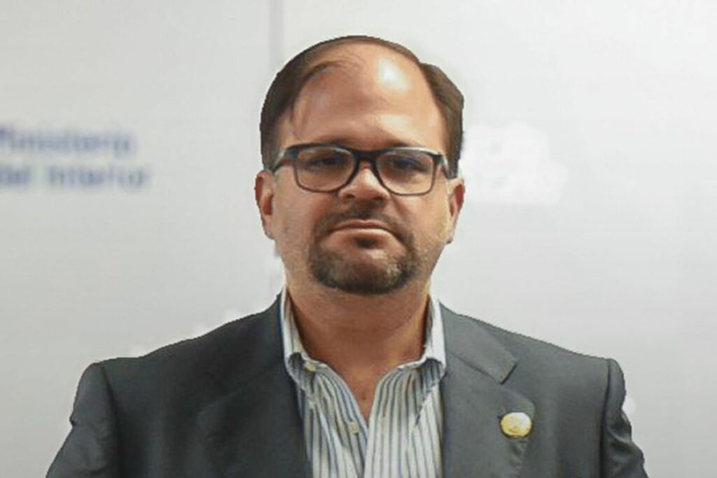 Imagen de John Reimberg, ministro del Interior, del pasado 14 de abril de 2025.
