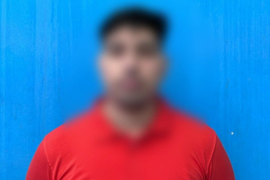Foto de uno de los detenidos en el operativo de la Policía Nacional en El Oro.