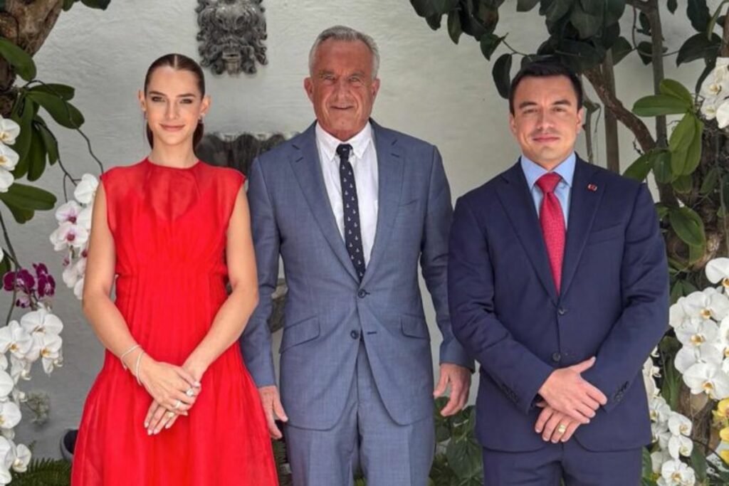 Daniel Noboa compartió con Kennedy en una visita en Florida.