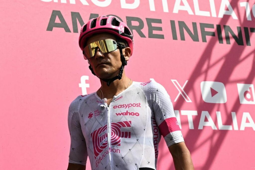 Richard Carapaz, ciclista ecuatoriano que tuvo una destacada actuación en la etapa 20 del Giro de Italia 2025. El líder es Simon Yates, seguido de Isaac del Toro y de 'Richie'.