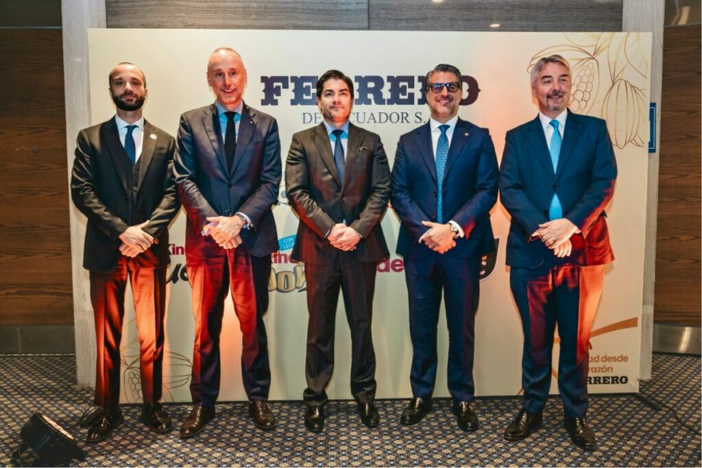 Durante la ceremonia de aniversario se resaltó que la planta de Ferrero en Quito fue la primera que el Grupo abrió fuera de Europa. Cortesía