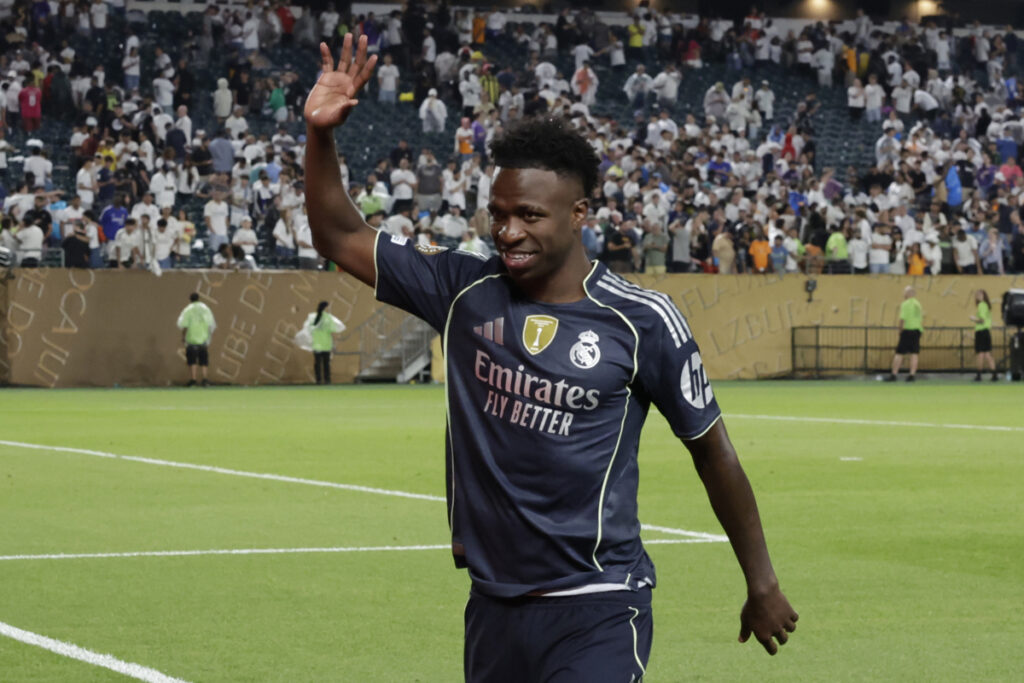 Vinícius Júnior del Real Madrid en su último partido en el Mundial de Clubes.