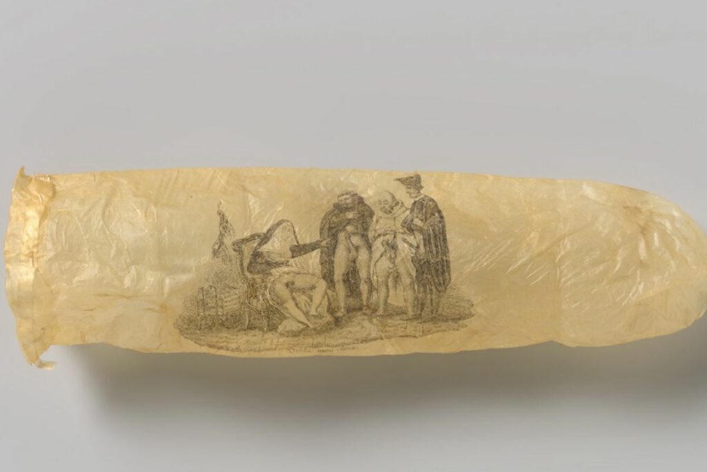 El Rijksmuseum de Ámsterdam exhibe a partir de este martes un condón realizado alrededor de 1830. Foto: Captura de pantalla Rijksmuseum de Ámsterdam