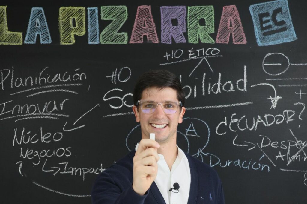 Martín Vásconez habló sobre sostenibilidad en La Pizarra EC.