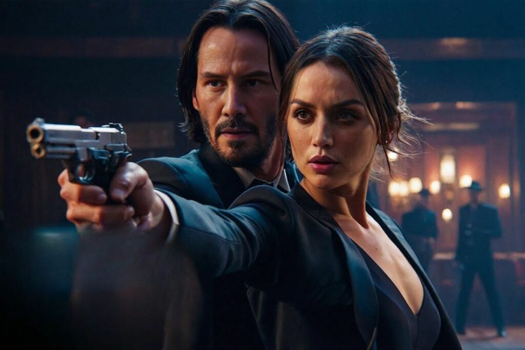 Keanu Reeves y Ana de Armas.