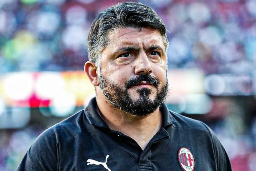 Gennaro Gattuso, nuevo DT de la Selección de Italia, durante su etapa en el AC Milan.