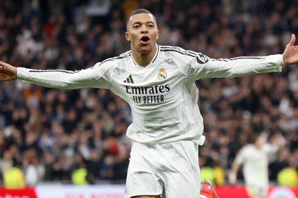 Kylian Mbappé, delantero del Real Madrid, en un partido previo al Mundial de Clubes.