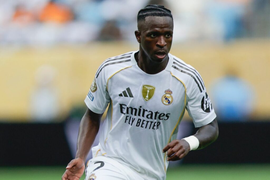 Vinícius Junior, futbolista del Real Madrid, durante un partido en el Mundial de Clubes.