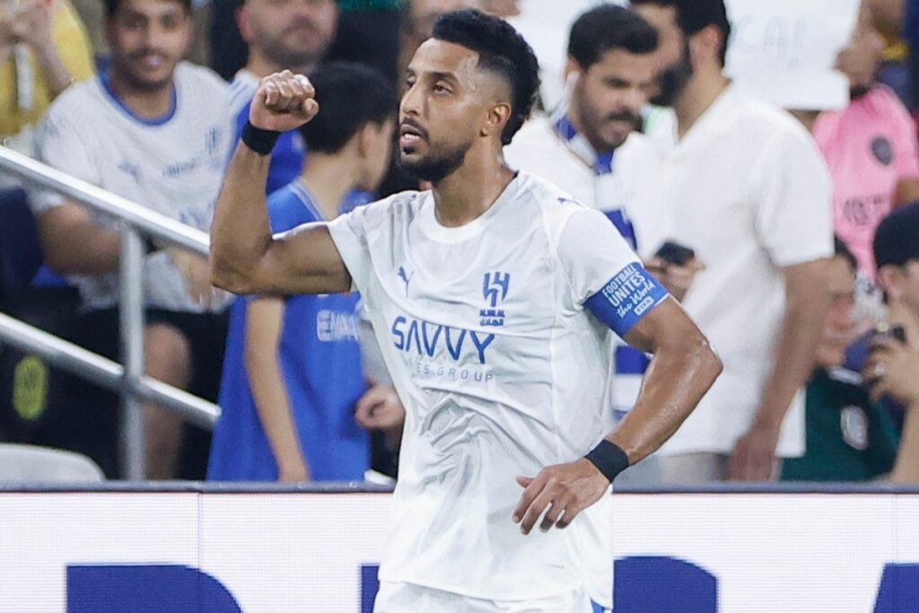 Salem Al Dawsari celebra su gol con el Al Hilal ante el Pachuca en el Mundial de Clubes.