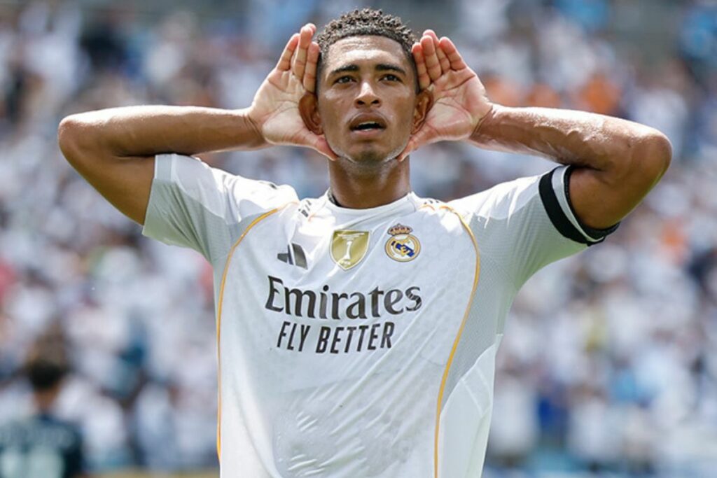 Jude Bellingham celebrando un gol con el Real Madrid en el Mundial de Clubes.
