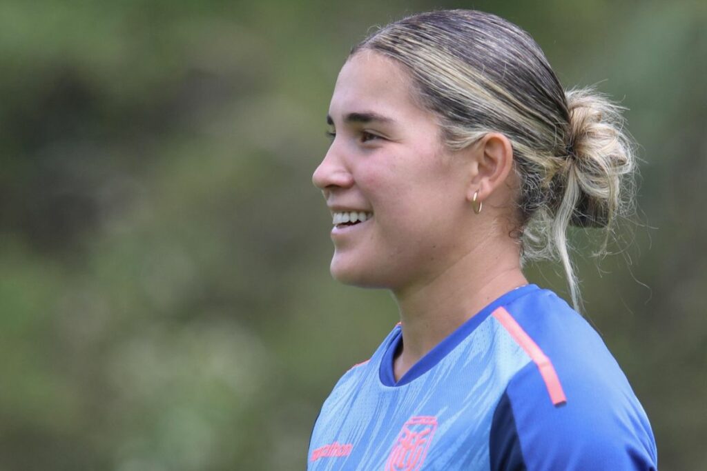 Manoly Baquerizo, jugadora de la Selección de Ecuador Femenina.
