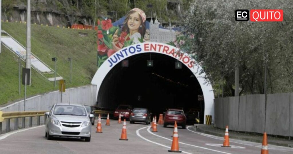 En el túnel Guayasamín se realizan obras y hay cierre.